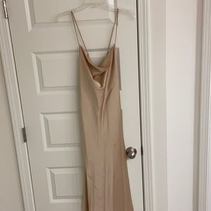 Show me your mumu champagne bridesmaid dress